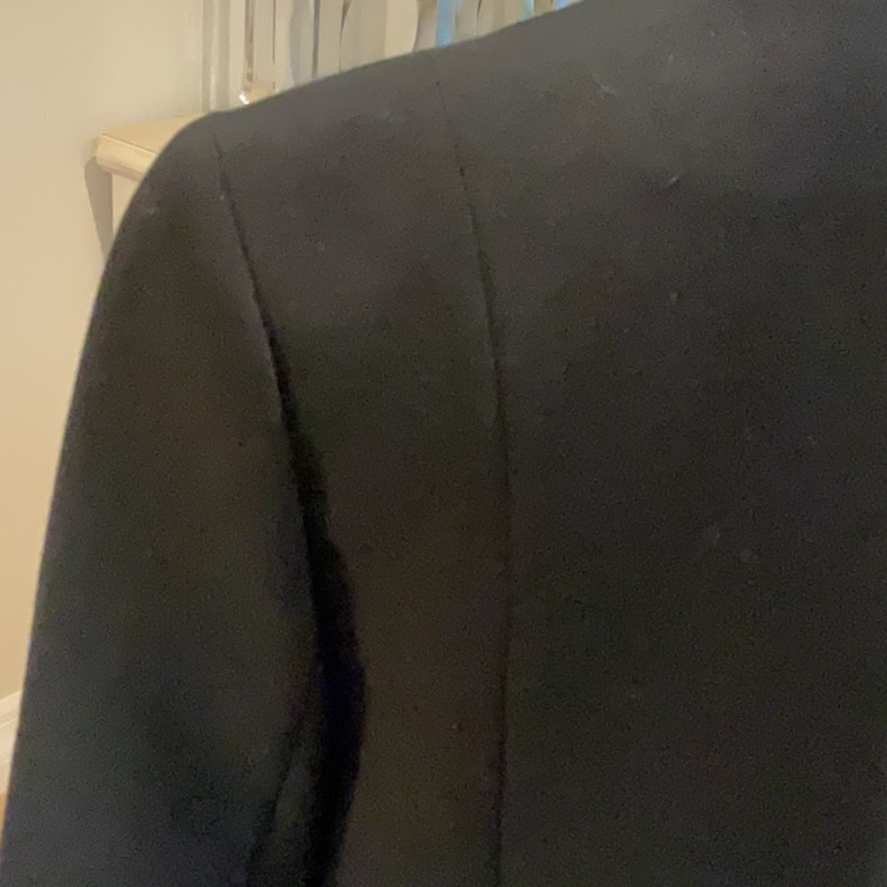 Gap Collarless Buttonfront Jacket, Black, Size. S - image 6